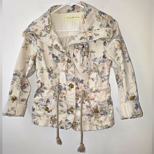 Daughters of the Liberation French Floral Canvas Jacket Size 00